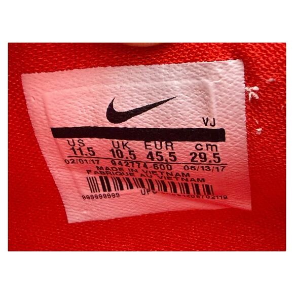 Nike Hyperdunk 2017 TB Low Men's Size 11.5 Shoes Basketball Red/Gray - Picture 9 of 9